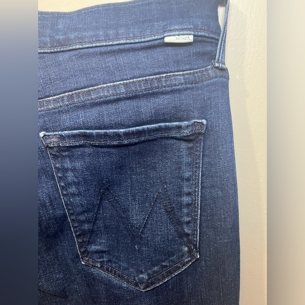 MOTHER Dark Blue Women Jeans - Picture 10 of 14